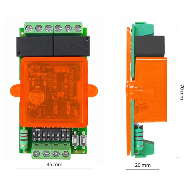 Ricevitore Bicanale 433MHz Rolling-Code per Luci e Dispositivi | Contatto 5A 12-36V BUS EB | NOLOGO RX2
